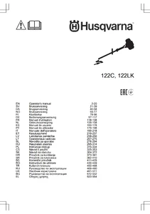 Руководство по эксплуатации (2021) для Husqvarna 122C и 122LK