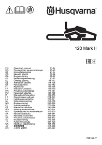 Многоязычное руководство по эксплуатации (2018) для Husqvarna 120 Mark II