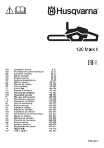 Многоязычное руководство по эксплуатации (2020) для Husqvarna 120 Mark II