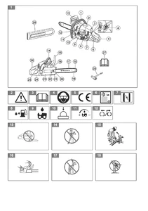 Составные части Husqvarna 435 II, 435e II, 440 II, 440e II