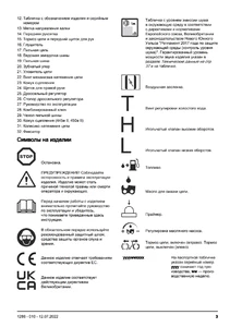 Список составных частей Husqvarna 445 II, 445e II, 450 II, 450e II