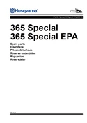 Список запасных частей (Англ.) для цепных пил Husqvarna 365 Special, 365 Special EPA (2012)