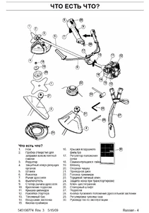 Составные части Husqvarna 128R