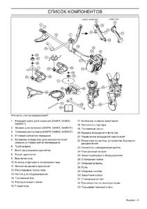 Составные части Husqvarna 545FR, 545FX, 545FXT, 545RX, 545RXT